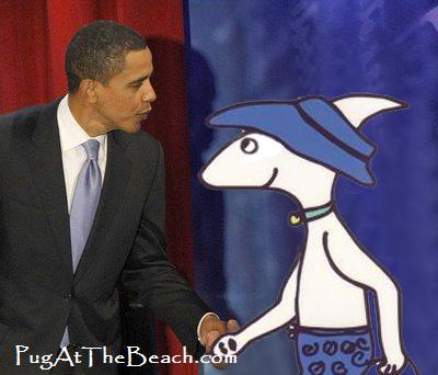 President Obama and Pug